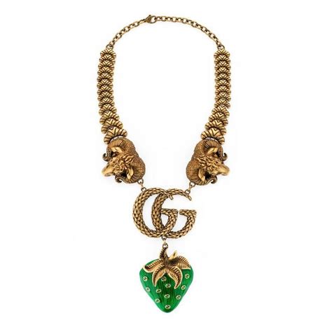 gucci green necklace|gucci necklace vintage.